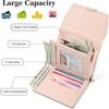 FATMOON Small Wallet for Women Leather RFID Blocking Card Holder Easy-to-Use Bifold with Zipper Coin Pocket & ID Window - 4 of 4