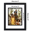 Americanflat Picture Frame with Decorative Inner Mat Accent with Shatter Resistant Glass - 2 of 4