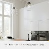Hunter Fan Xidane with Clear Glass 1-Light Globe Pendant Ceiling Light Fixture Matte Black - 4 of 4