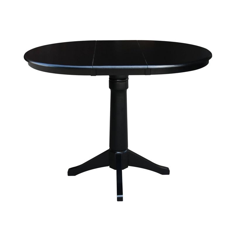 36" Magnolia Round Top Counter Height Dining Table with 12" Leaf - International Concepts, 1 of 7