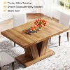 Tribesigns 47-inch Rectangle Dining Table, Wood Kitchen Dinner Table for 4 People - 4 of 4