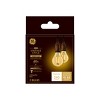 GE 2pk 4W 40W Equivalent LED Ceiling Fan Light Bulbs Amber Glass Warm Candle Light - 2 of 3