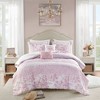 Intelligent Design Twin/Twin XL Colette Floral Paisley Comforter Set Pink: Hypoallergenic Dorm Bedding, OEKO-TEX Certified - 2 of 4