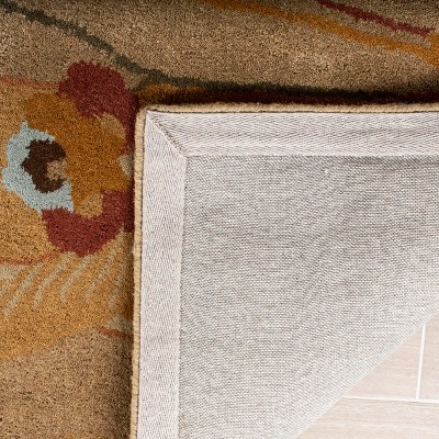 Handmade Blue Wool and Viscose Tufted Rectangular Rug
