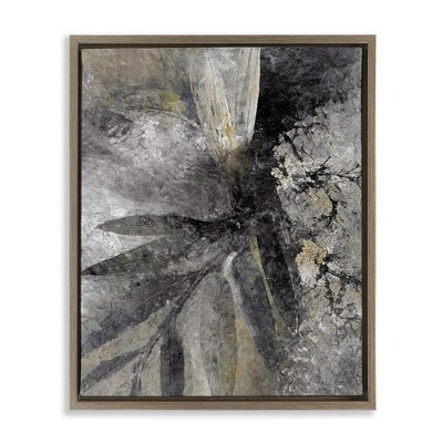 Stupell Industries Grey Abstract Botanical, 17" x 21"