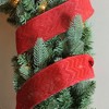 Northlight Pack of 12 Wine Red Glitter Chevron Wired Christmas Craft Ribbon 2.5" x 120 Yards - 3 of 3