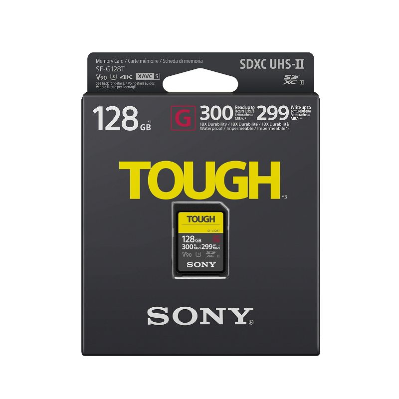 Sony Tough High Performance 128GB SDXC UHS-II Class 10 U3 Flash Memory Card, 3 of 5