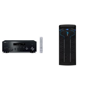 Yamaha R-N600abl Network Audio Receiver And Pb-12W 12 Outlet Smart Surge Protector - 1 of 4