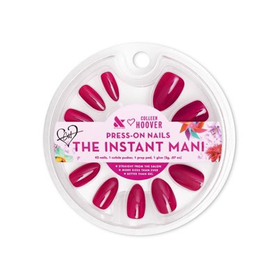 Olive & June Press-On Fake Nails - M Almond - Magenta Chrome - 42ct