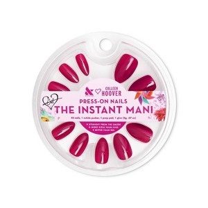 Olive & June Press-On Fake Nails - M Almond - Magenta Chrome - 42ct - 1 of 4