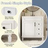 30" Bathroom Vanity with Ceramic Basin, Bathroom Storage Cabinet with 2 Drawers & Adjustable Shelf - ModernLuxe - 3 of 4