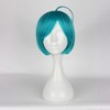 Unique Bargains Women's Halloween Wigs 14" Blue with Wig Cap Straight Hair - image 2 of 4