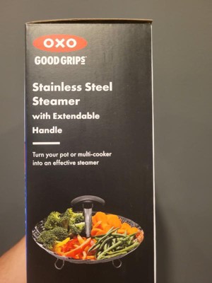 OXO Stainless Steel Steamer with Extendable Handle