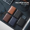 Pop up Card Wallet Minimalist Cash Wallets RFID Blocking Leather Smart Credit Card Holder with ID window for Men(Black) - 2 of 4