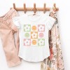 The Juniper Shop SmileyWorld Checkered Floral Smile Flutter Sleeve Tee - 3 of 4
