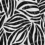 black/white abstract floral