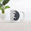 Crazy Dog T-Shirts Black and White Cats Mug Funny Cat Graphic Novelty Coffee Cup-11oz - 2 of 4