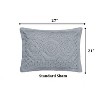 Heirloom 100% Cotton Ultra-Soft Chenille Tufted Lightweight Medallion Design Pillow Sham, All-Season, Machine Washable - 3 of 4