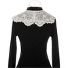Elerevyo Women Lace Embroidery Knit Detachable Fake Peter Pan Collar Little Shawl for Blouse 1Pc - 3 of 4