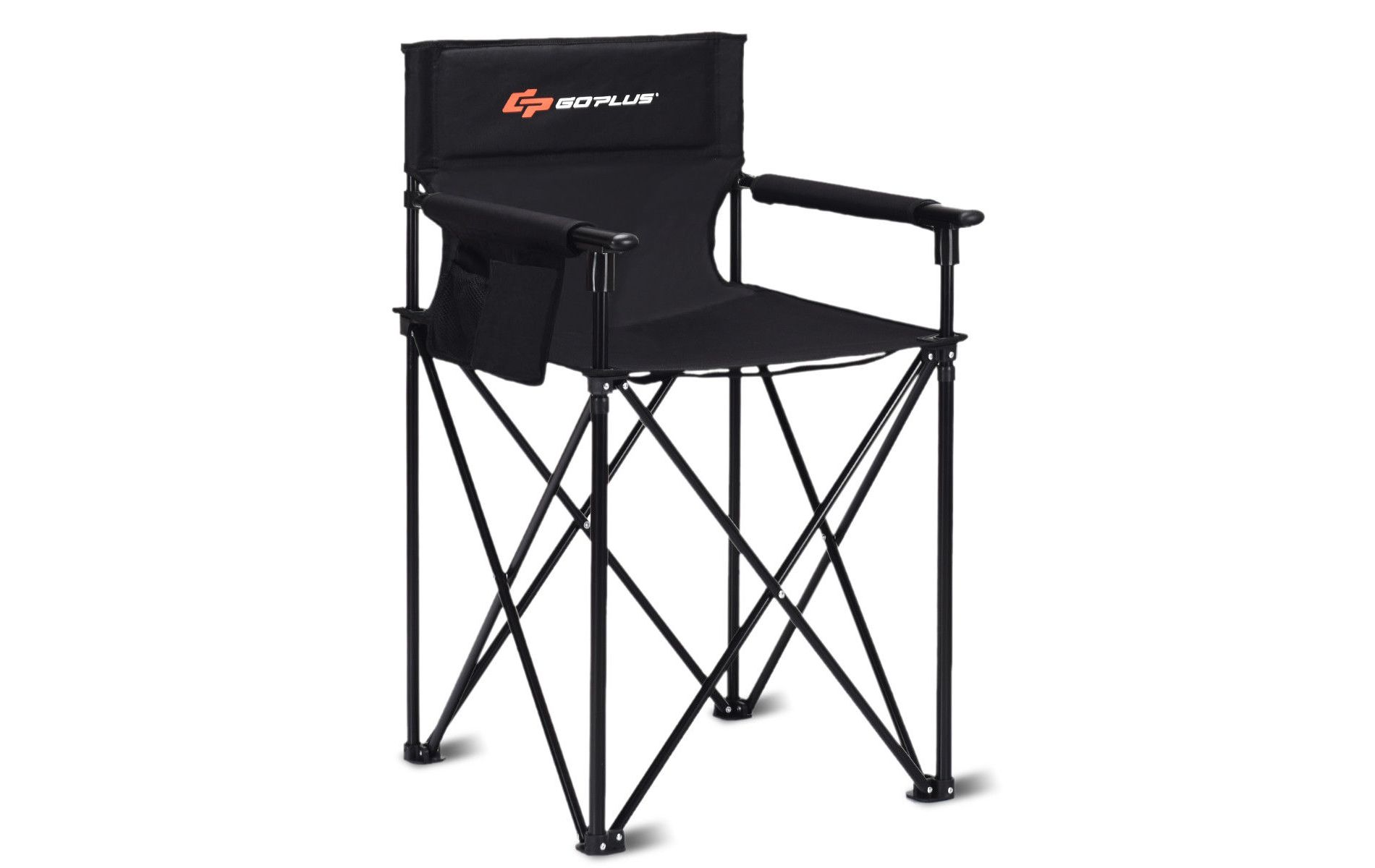 Costway Portable 38'' Oversized High Outdoor Beach Chair Camping Fishing Folding Chair