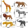 12-Piece Safari Animal Figures, Realistic Plastic Zoo Toys for Toddlers 1-5, African Wildlife Figurines for Birthday & Christmas Gifts - 4 of 4