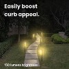 5.51" x 29.92" Solar LED Garden Path Light Amber/White - Techko Maid: Weather-Resistant, No Assembly Required - 2 of 4
