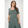WEST K Women's Jana Plus Size Short Sleeve Knit Jumpsuit - 3 of 3