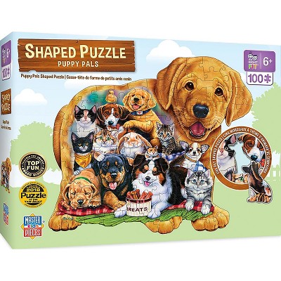 MasterPieces Inc Puppy Pals Shaped 100 Piece Jigsaw Puzzle