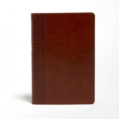 KJV Everyday Study Bible, British Tan Leathertouch - by  Holman Bible Staff (Leather Bound)