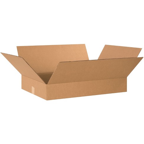 ECT-32 Brown Shipping/Moving Boxes 25/Bundle 15 x 15 x 3" Flat Corrugated Boxes 