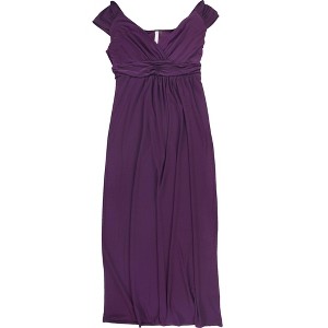NY Collection Womens Ruched Empire Maxi Dress - 1 of 2