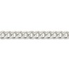 Black Bow Jewelry Men's 10.5mm Sterling Silver Solid D/C Domed Curb Chain Bracelet - 2 of 4