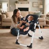 Kinder King Foldable High Chair for Babies & Toddlers, Adjustable Height, Recline, Storage Basket, Double Trays, Easy to Clean - 2 of 4
