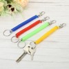 Unique Bargains Spiral Retractable Spring Coil Keychain for Bags Wallet Decoration 4 Pcs - 4 of 4