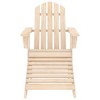 vidaXL Garden Chair  Solid Fir Wood Standard Detachable - 2 of 4