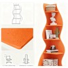 Gulches 5-Tier Corner Shelf, Modern Wall Corner Bookshelf Storage Bookcase for Bedroom - 4 of 4