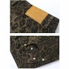 Clotth Mens Leopard Print Jeans - Y2k Vintage Leopard Aesthetic Baggy Denim Pants, Streetwear Loose Straight Wide-leg Trousers, Leopard - 4 of 4