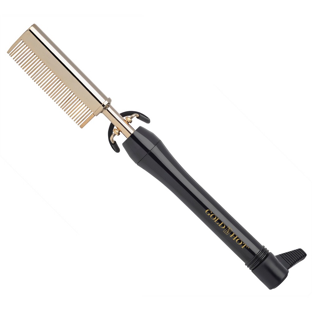 24k gold pressing and styling comb hotsell