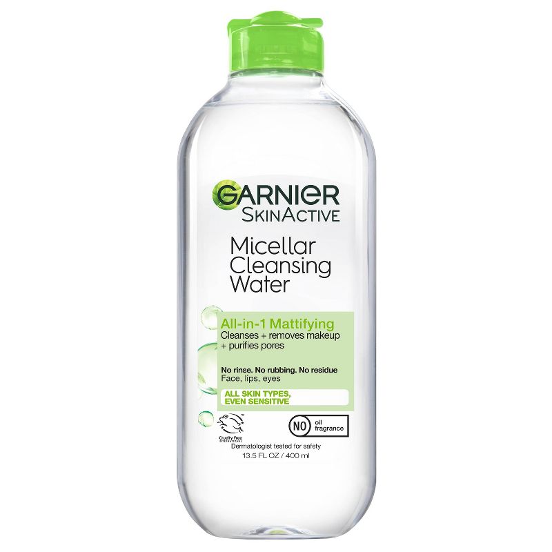 Garnier SkinActive Micellar Cleansing Water for Oily Skin - Unscented - 13.5 fl oz, 1 of 7