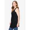 Woman Within Plus Size Sleeveless Pintuck Gauze Shirt - 4 of 4