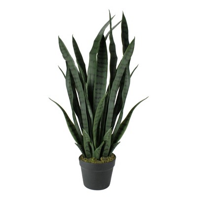 Northlight Real Touch™️ Artificial Two Tone Potted Snake Plant - 29"