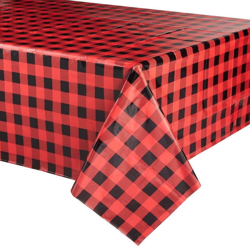Sparkle and Bash 194-Piece Lumberjack Oh Boy Baby Shower Decorations - Buffalo Plaid Party Supplies, Serves 24, 4 of 10