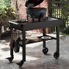 Foldable Blackstone Stand with Wheels, Sturdy Outdoor Grill Cart with Seasoning Tray & Paper Towel Holder for Camping, Tailgating & Kitchen - 4 of 4