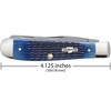 Case XX Rogers Corn Cob Jig Blue Bone Trapper Pocket Knife - 3 of 4
