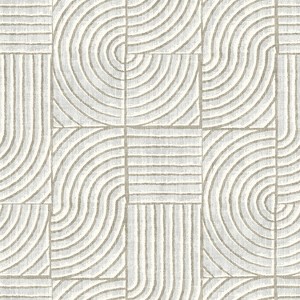 Tempaper & Co. Tile Block Removable Peel and Stick Wallpaper, Stone White, 28 sq ft: Vinyl Self-Adhesive Modern Decor - 1 of 3