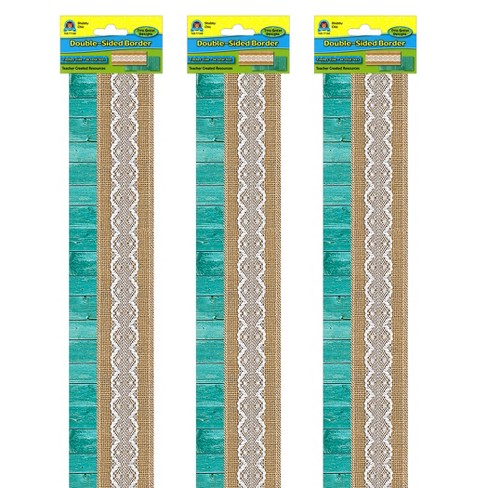 Teacher Created Resources® Shabby Chic Double-Sided Border, 36 Feet Per Pack, 3 Packs - image 1 of 2