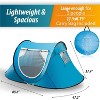Zone Tech Instant pop Up Beach Tent Canopy - Portable Sun Shade Shelter 2-3 person Easy Set Up Canopy Tent with Carry Bag for Outdoor Activities - 2 of 4