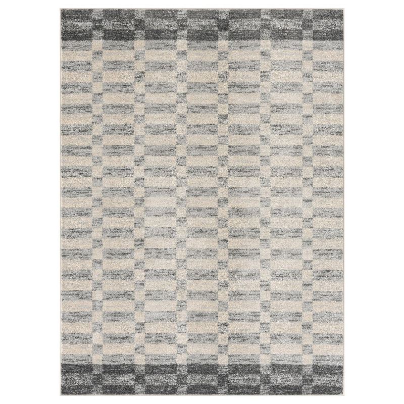 Luxe Weavers Checkered Geometric Area Rug, Indoor Carpet, 3 of 11