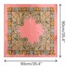 Elerevyo Women's Satin Large Paisley Symmetric Silk Square Scarf Head Wrap Bandanas 35.4" X 35.4" - 3 of 4