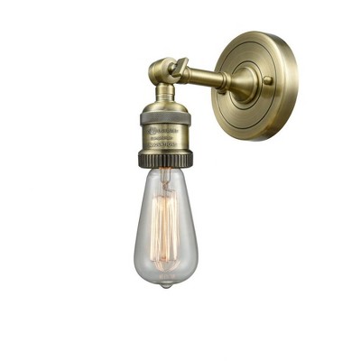 Bare Bulb - 1 Light Wall Sconce In Traditional Style-6.38 Inches Tall and 4.5 Inches Wide